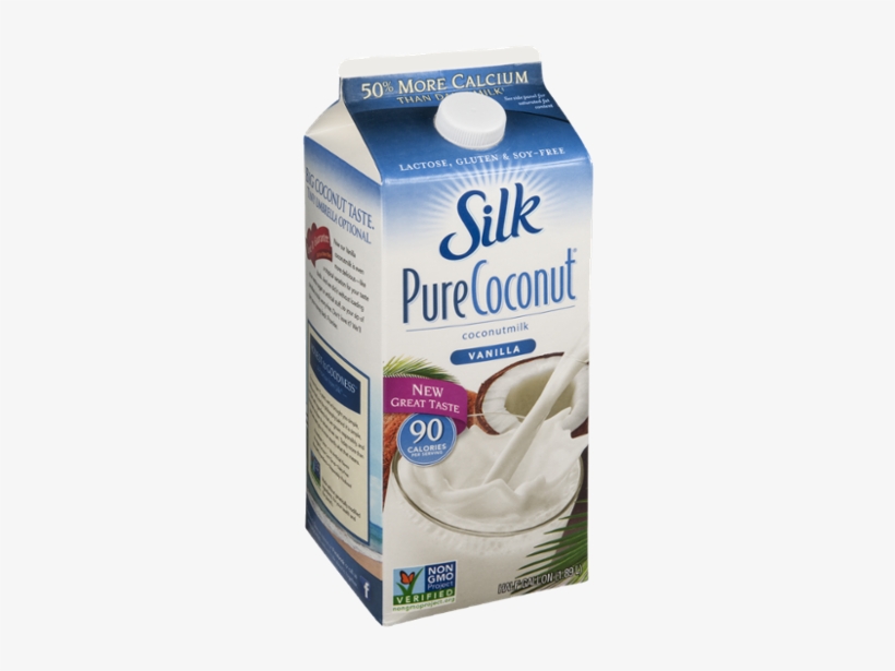 Silk Pure Coconut Coconut Milk Vanilla Reviews Find - Silk - Almond Milk Vanilla - 32 Oz., transparent png download