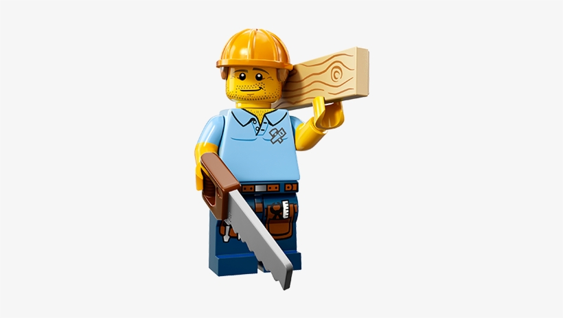 Here At Aardvark It Solutions, We're Not All About - Lego Series 13 Carpenter Minifigure, transparent png download