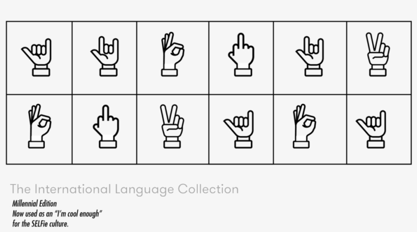 The International Langage Millennial Edition-03 - Line Art, transparent png download