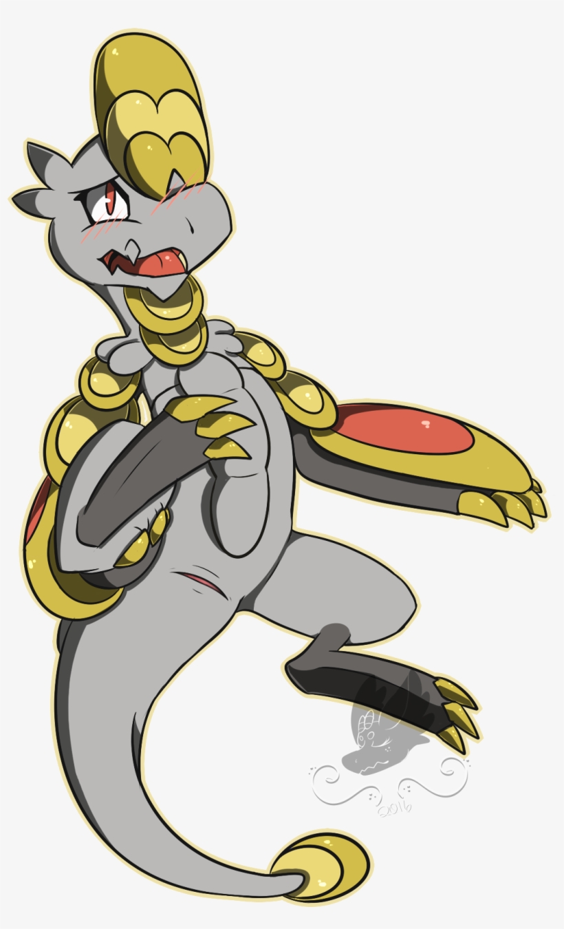 Blaze • Salazzle • Female • Lv - Female Hakamo O, transparent png download