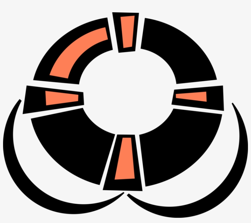 Vector Illustration Of Lifebuoy Ring Lifesaver Life - Lifebuoy, transparent png download