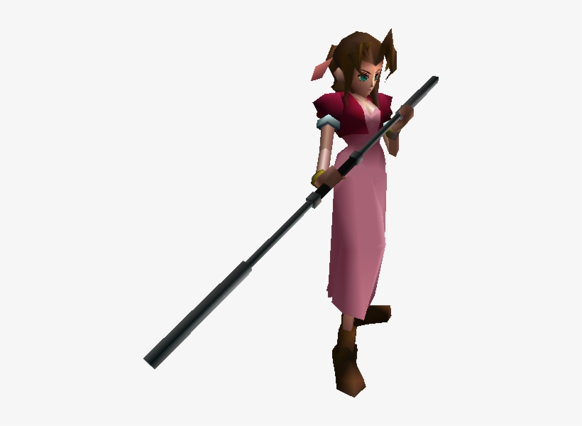 Aeris Ffvii Battle - Aeris Final Fantasy Vii, transparent png download