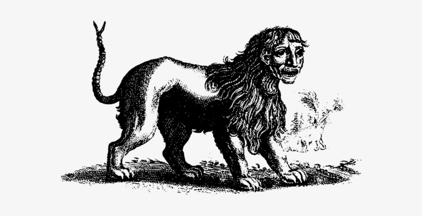 Lion Manticore Human Body Scorpion Legendary Creature - Impossible Zoo By Leo Ruickbie, transparent png download