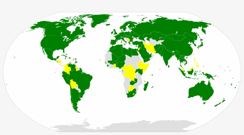 Outer Space Treaty-svg - World Map, transparent png download