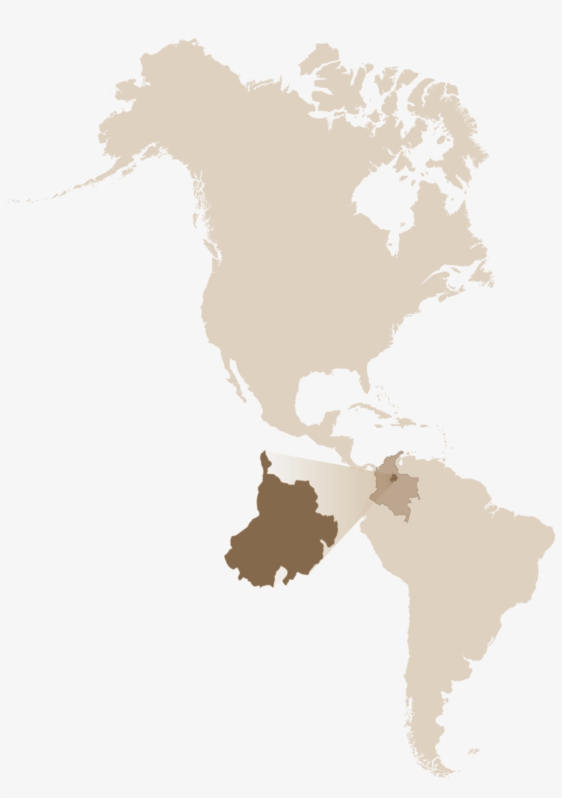 Colombia - North America Map Silhouette, transparent png download