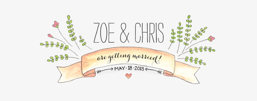 Zoe & Chris Are Getting Married - Writing, transparent png download
