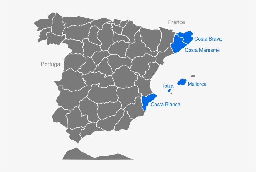 Map Spain Club Villamar5 Png Clip Arts For Web - Spain, transparent png download