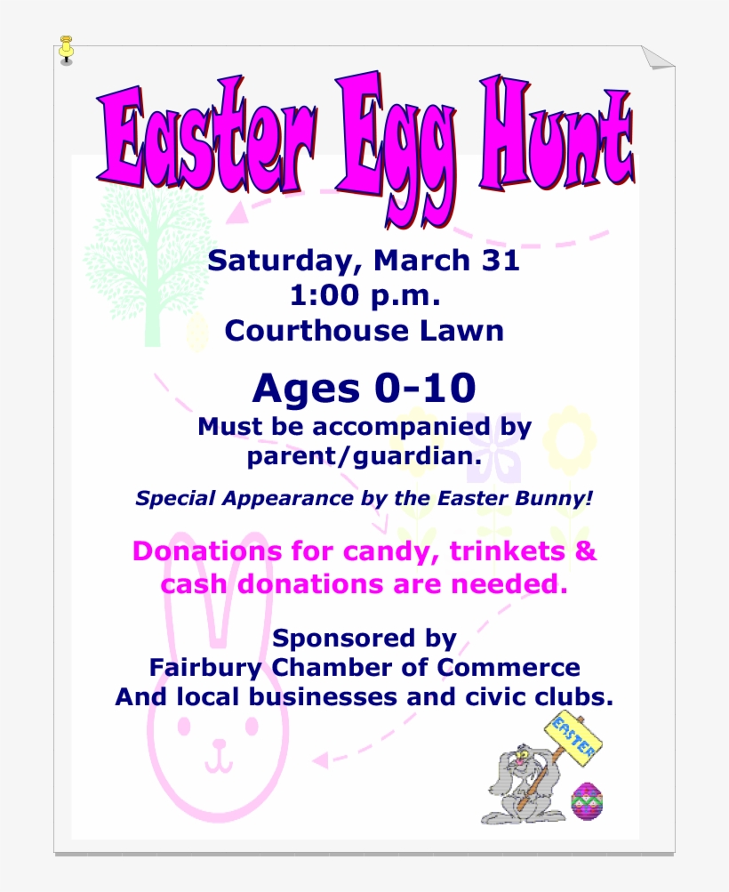 Annual Easter Egg Hunt, Fairbury Nebraska - Aparato Reproductor De Las Aves, transparent png download