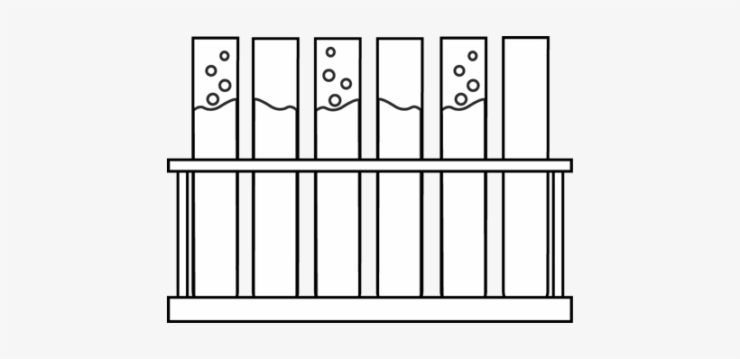 Black And White Test Tubes In A Holder - Budget Planner, transparent png download