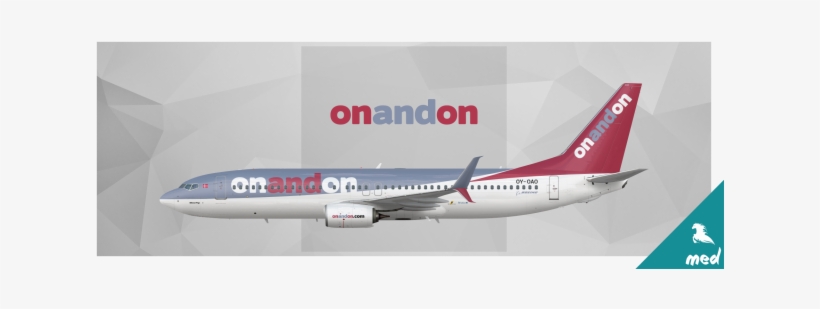 Onandon Boeing 737-800 - Boeing 737, transparent png download