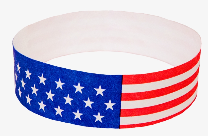 500 Stars & Stripes Tyvek Wristbands - Tyvek, transparent png download