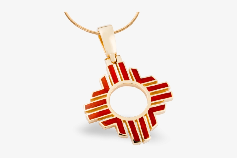 Large Zia Pendant - Pendant, transparent png download