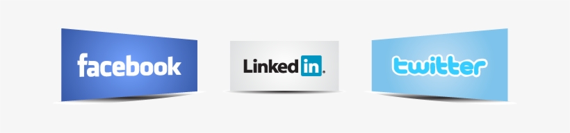 Lets Connect - Facebook Twitter And Linkedin, transparent png download