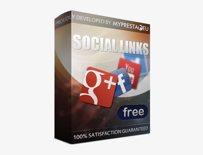 Social Network Links Big Cover - Prestashop Module Social, transparent png download