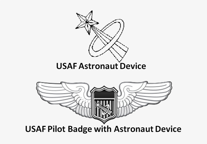 Usaf Astronaut Device - Astronaut Badge, transparent png download