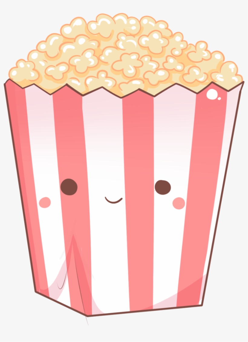 42-popcorn - Cupcake, transparent png download