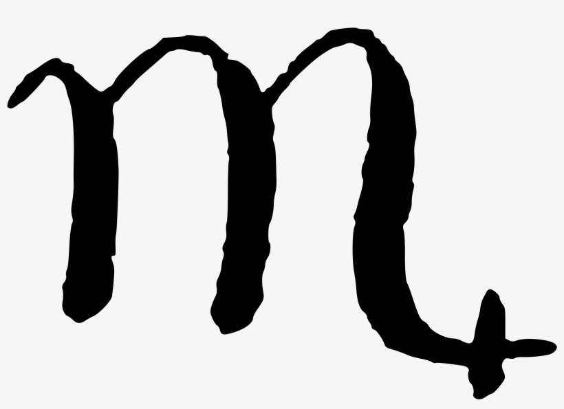 Vintage Scorpio Icons Png - Scorpio Zodiac Sign Png, transparent png download