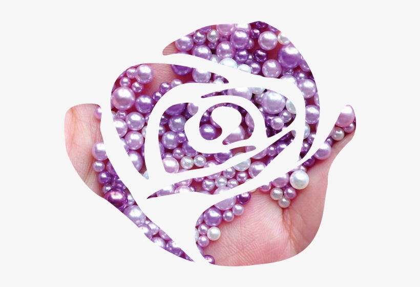 Purple Rose Rose W Pearls - Purple Rose, transparent png download