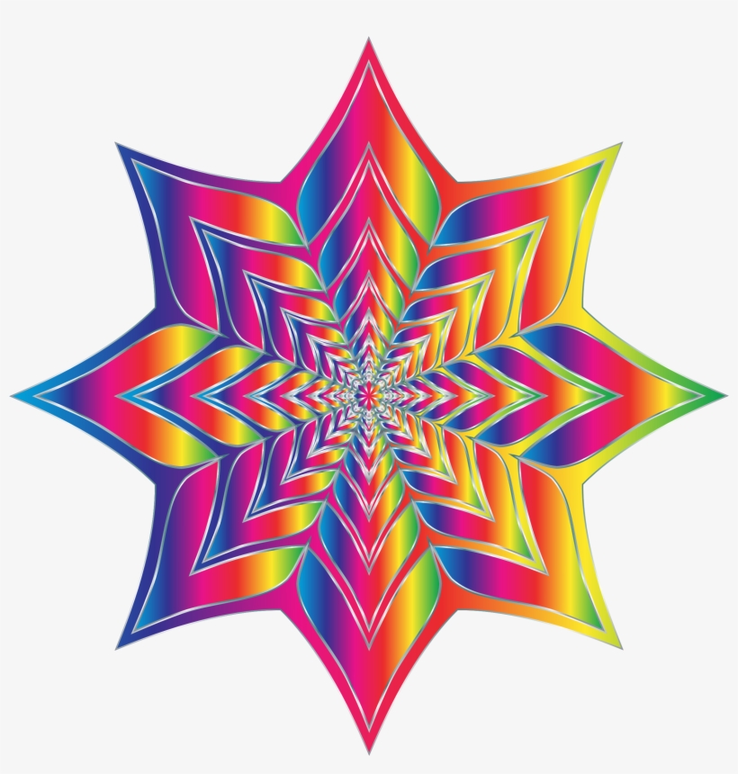 Color Flower Silhouette Clip Art - Clip Art, transparent png download