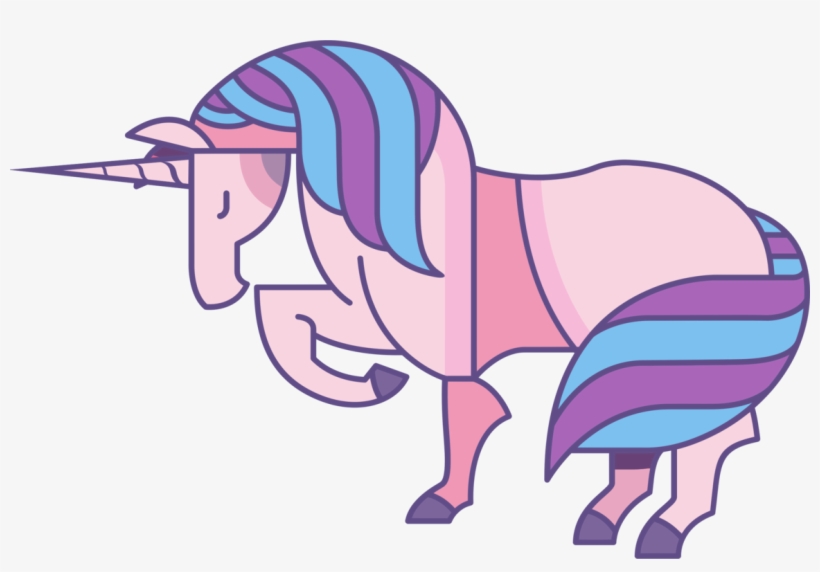 Unicorn Horn Drawing Pink Cat - ! 5'x7'area Rug, transparent png download