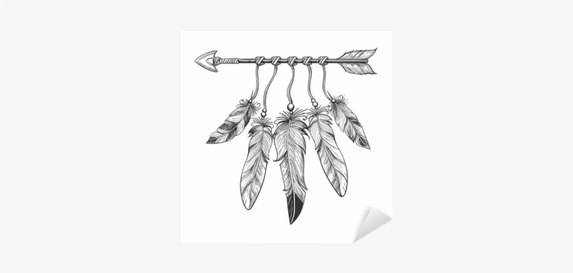 Arrow With Feathers, transparent png download