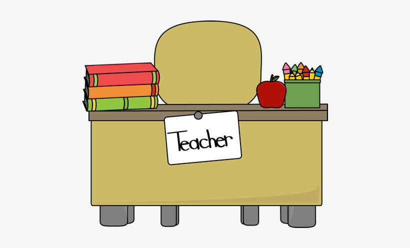 Class - Teacher Desk Clipart, transparent png download