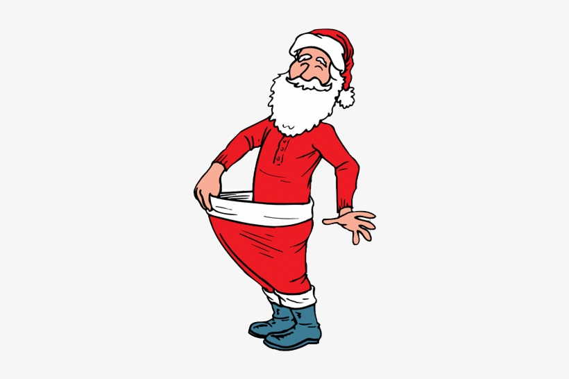 Top 5 Tips For Keeping The Weight Off Over The Christmas - Skinny Santa Clipart, transparent png download