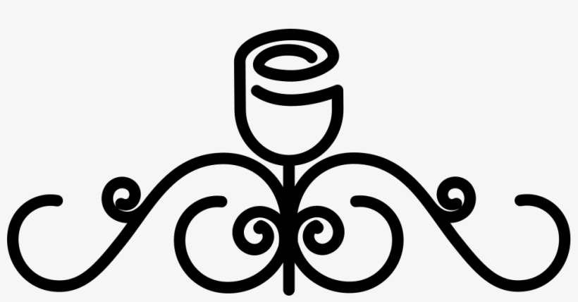 Design Of A Rose - Curved Line Design Png, transparent png download