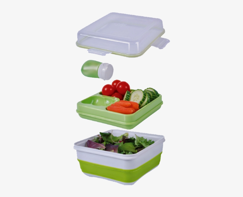 Salad - Cool Gear Expandable Salad Container, Green, transparent png download
