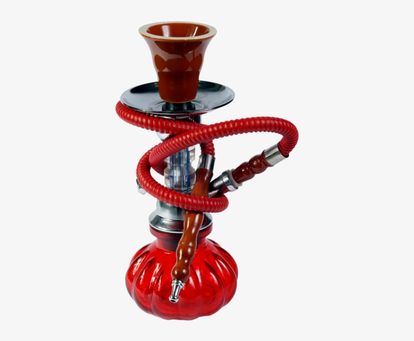 Red Hookah On The White Background - White, transparent png download