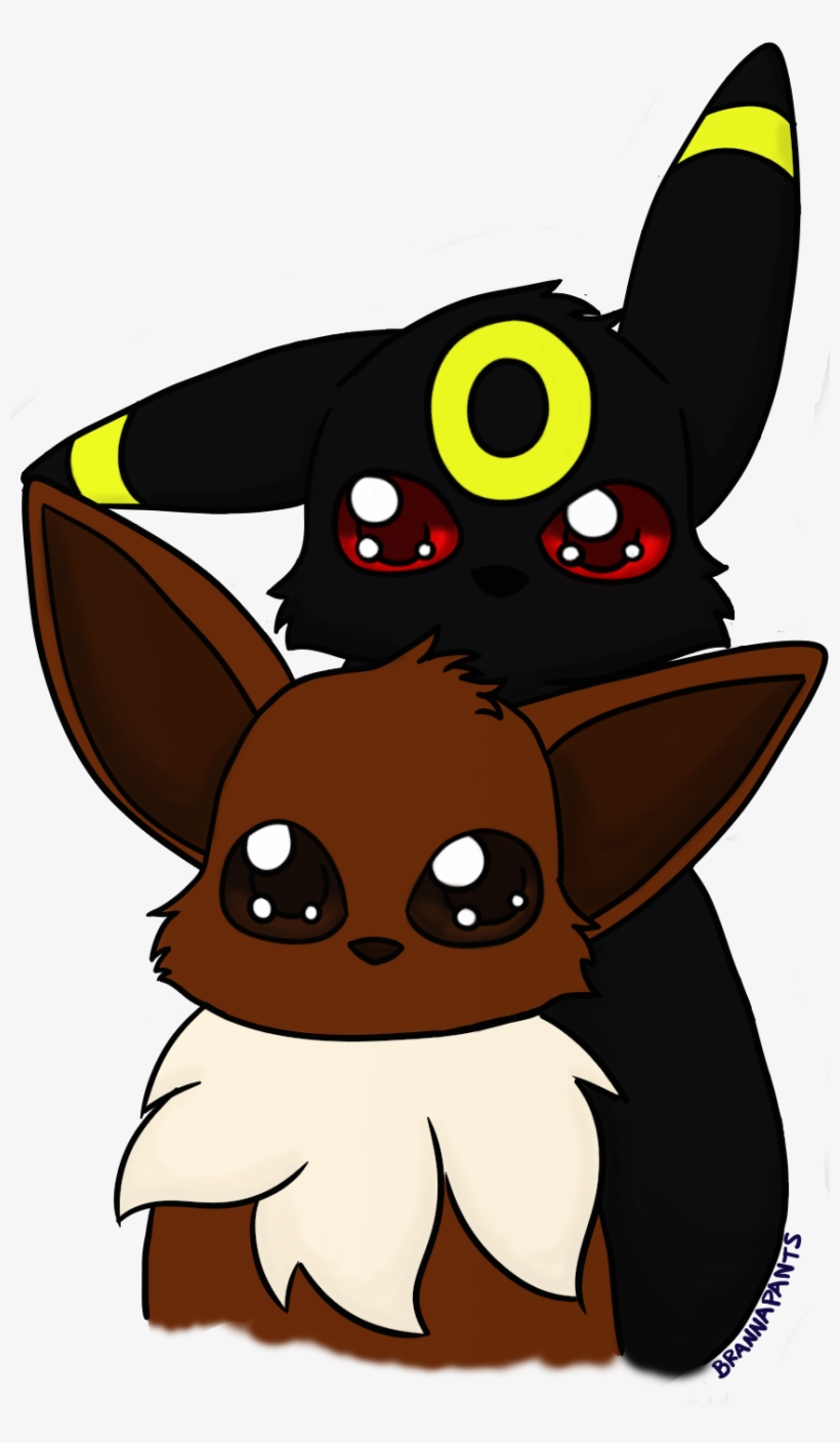 Umbreon And Eevee, transparent png download