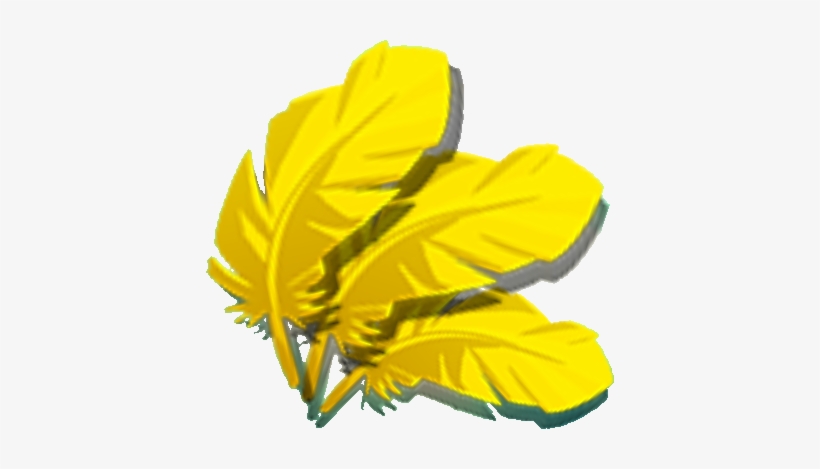 Png Free Stock Feathers Clipart Yellow Feather - Angry Birds Chuck's Feather, transparent png download