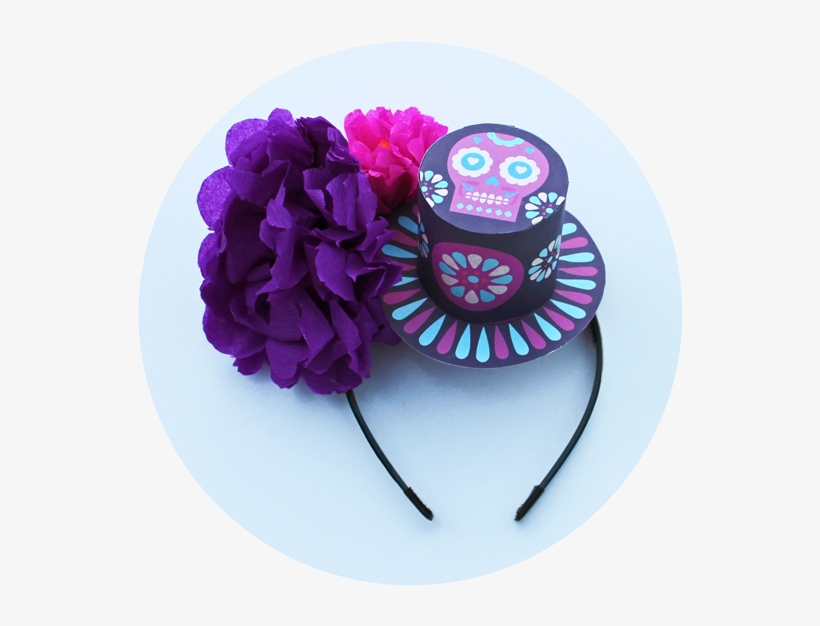 Easy Day Of The Dead Paper Flowers - Calavera, transparent png download