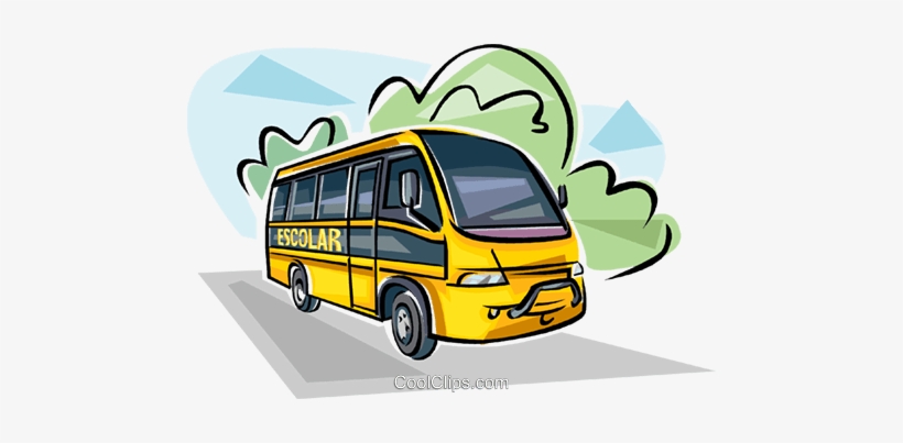 Brazilian School Bus Royalty Free Vector Clip Art Illustration - Transportes Escolares, transparent png download