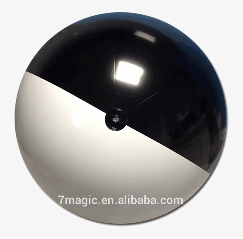 Black & White Moon Beach Balls - Sphere, transparent png download