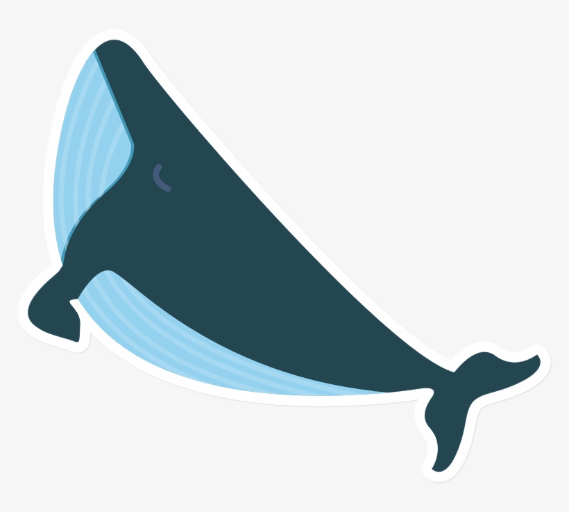 Sticker That Kick Ass Whale - Goods, transparent png download