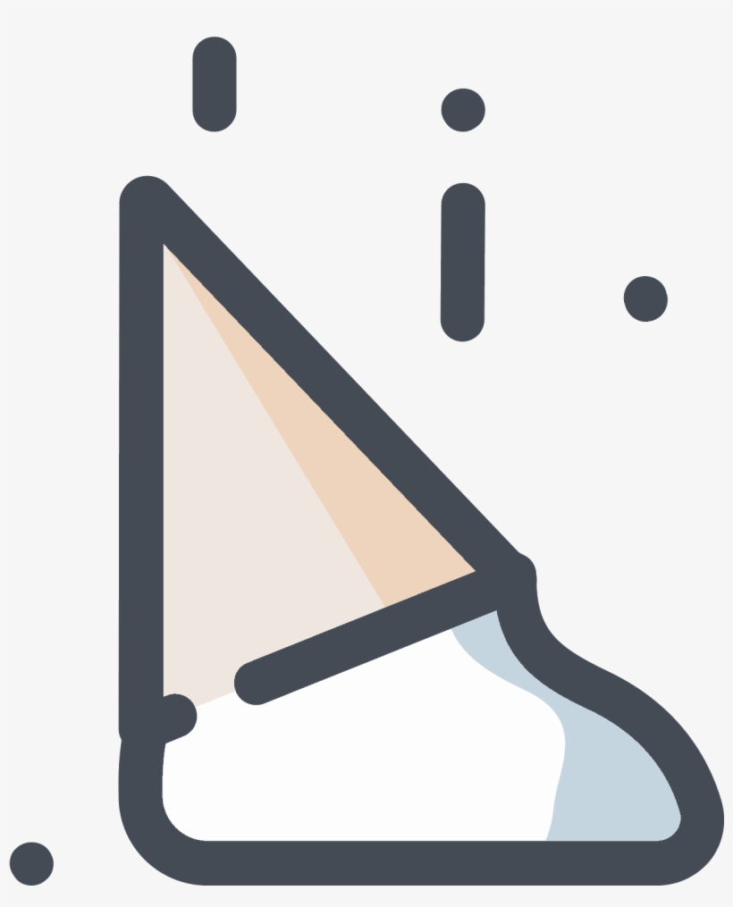 Fallen Ice Cream Cone Icon - Ice Cream Cone, transparent png download