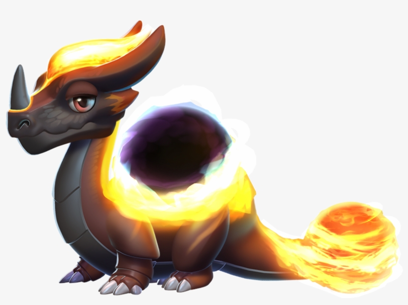Black Hole Dragon - Drawing, transparent png download