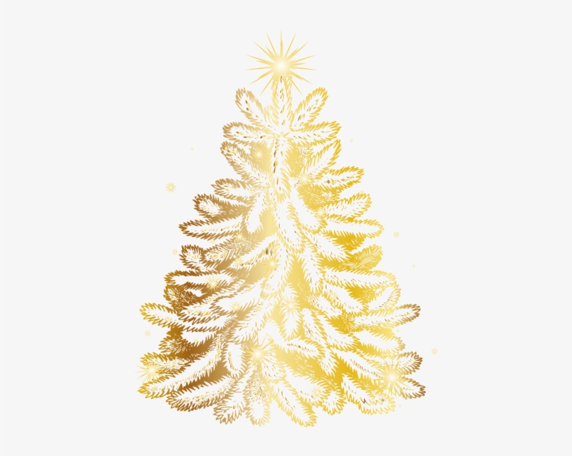 Arbol De Navidad Dorado Png, transparent png download