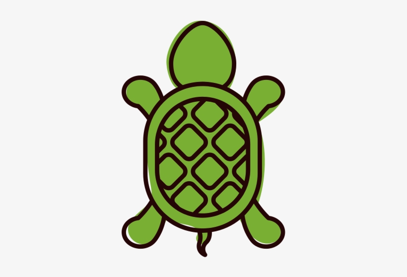 Silueta De Tortuga A Color, transparent png download