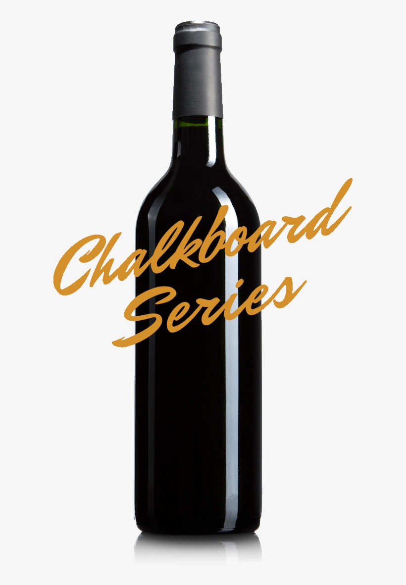 Oeno Chalkboard Series Wine - Wine Bottle, transparent png download