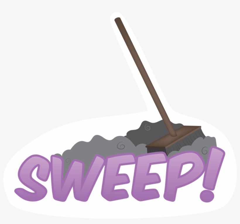 E49, Broom, Safe, Simple Background, Sticker, Sweeping, Vadym