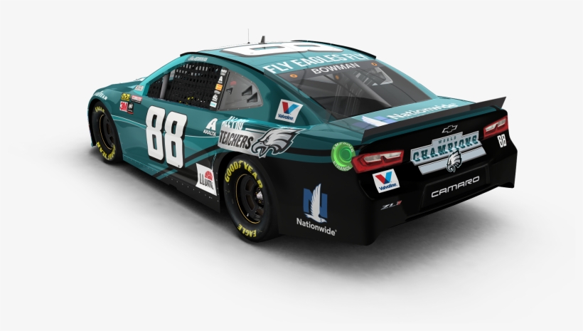 Nfl Race Car - Pocono Alex Bowman Eagles Car, transparent png download
