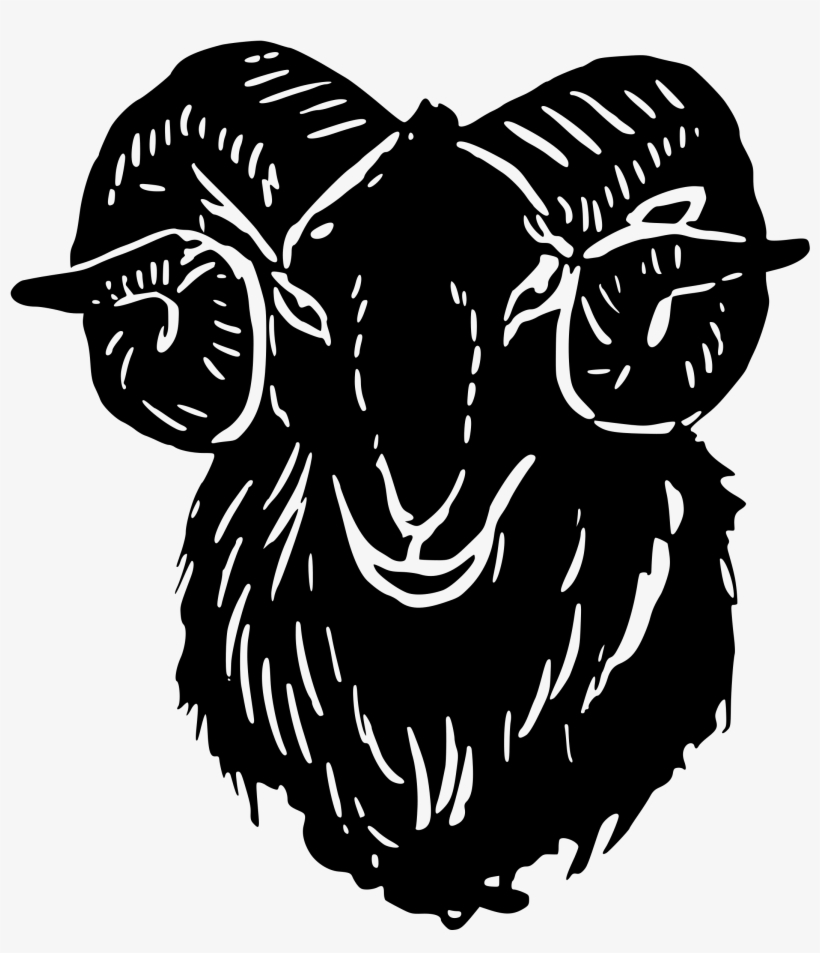 Goat Silhouette Png - Goat, transparent png download