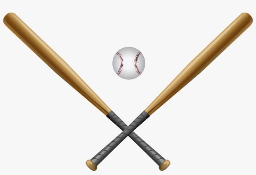 Baseball Set Png Clip Art Image - Clip Art Baseball Bats, transparent png download