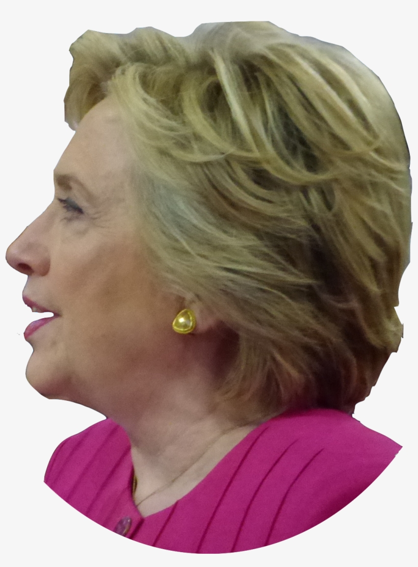 Hillary Rodham Clinton Oval Transparent - Layered Hair, transparent png download