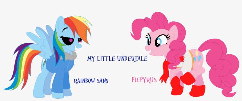 Rickyschwifty, Crossover, Papyrus, Papyrus , Pinkie - Rainbow Dash And Sans, transparent png download
