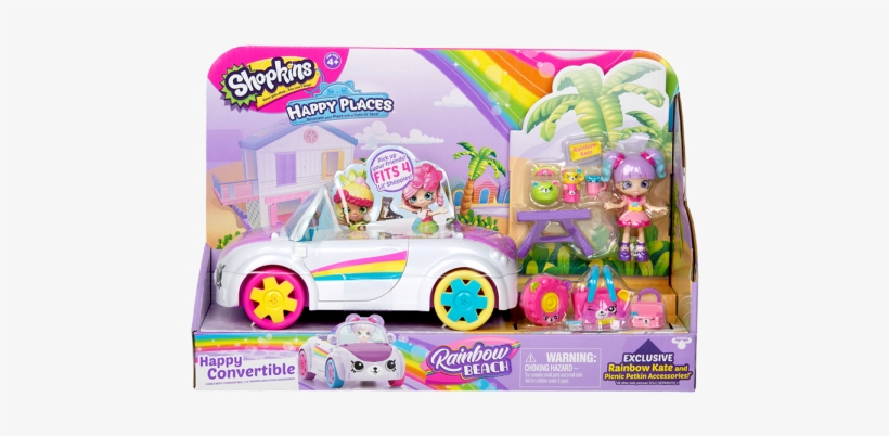 Shopkins Happy Places S5 Happy Convertible Car Playset - Shopkins Happy Places Convertible, transparent png download