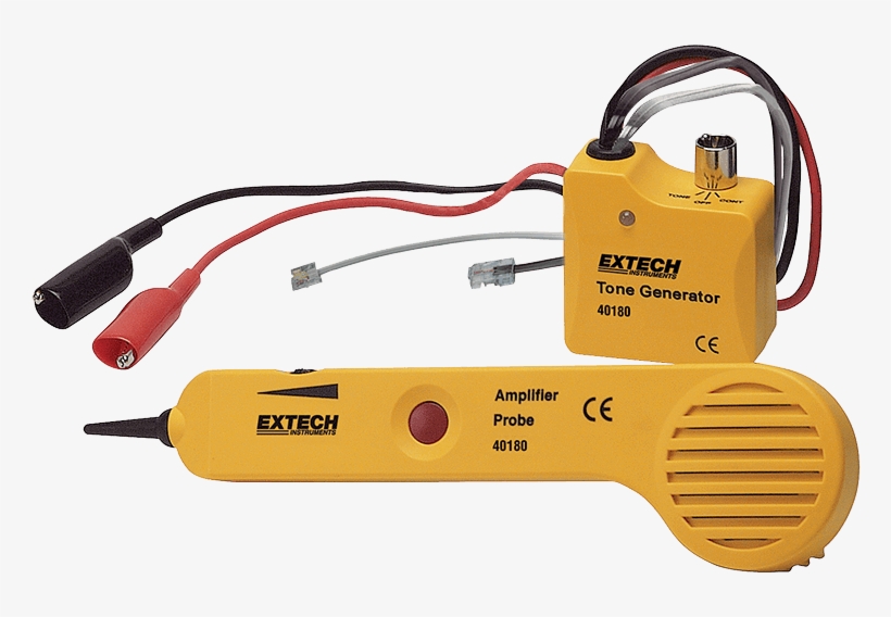 Cable Tracers - Extech 40180 Tone Generator / Amplifier Probe Kit, transparent png download
