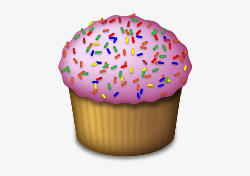 Cupcake Emoji - Cupcake Emoji Transparent, transparent png download